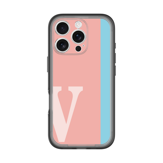 Slim Protection Premium Case［ オリジナル - initial color line - V pink ］