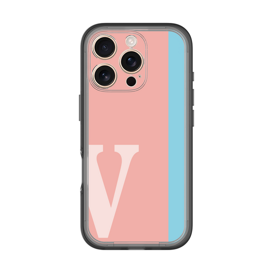 Slim Protection Premium Case［ オリジナル - initial color line - V pink ］