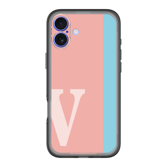 Slim Protection Premium Case［ オリジナル - initial color line - V pink ］
