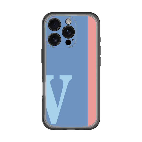 Slim Protection Premium Case［ オリジナル - initial color line - V blue ］