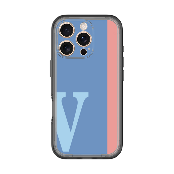 Slim Protection Premium Case［ オリジナル - initial color line - V blue ］