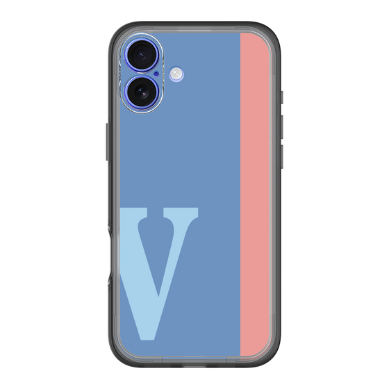Slim Protection Premium Case［ オリジナル - initial color line - V blue ］