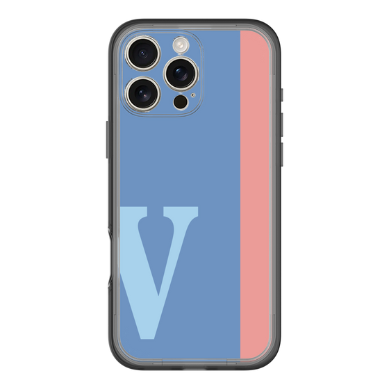 Slim Protection Premium Case［ オリジナル - initial color line - V blue ］