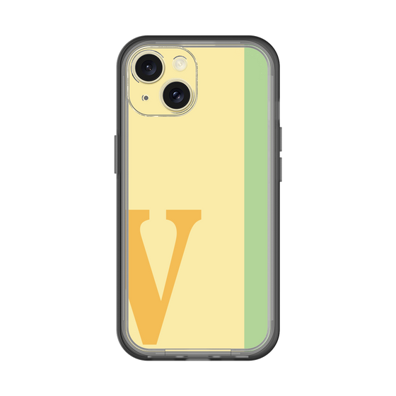 Slim Protection Premium Case［ オリジナル - initial color line - V yellow ］
