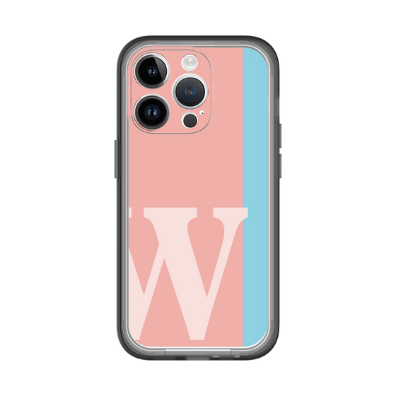 Slim Protection Premium Case［ オリジナル - initial color line - W pink ］