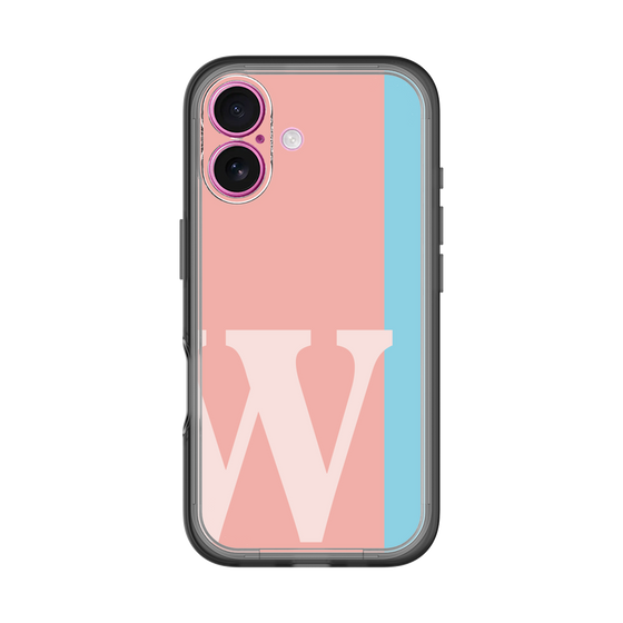 Slim Protection Premium Case［ オリジナル - initial color line - W pink ］