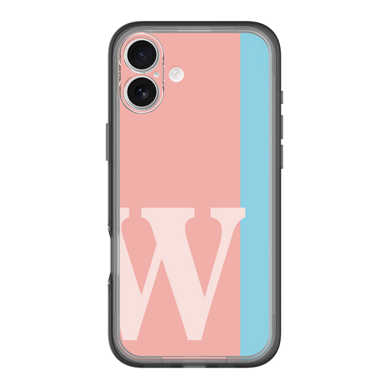Slim Protection Premium Case［ オリジナル - initial color line - W pink ］