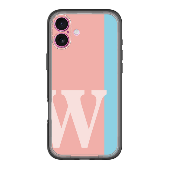 Slim Protection Premium Case［ オリジナル - initial color line - W pink ］