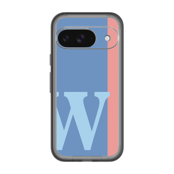 Slim Protection Premium Case［ オリジナル - initial color line - W blue ］