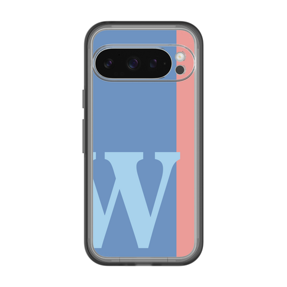 Slim Protection Premium Case［ オリジナル - initial color line - W blue ］