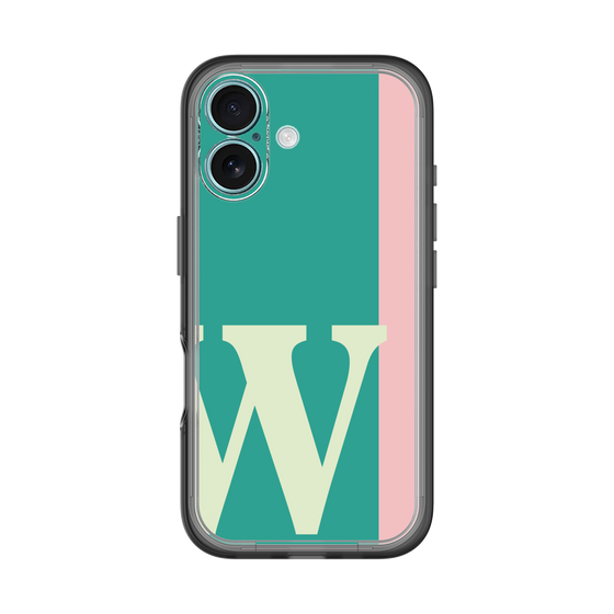 Slim Protection Premium Case［ オリジナル - initial color line - W green ］