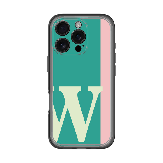 Slim Protection Premium Case［ オリジナル - initial color line - W green ］