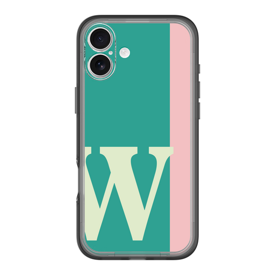 Slim Protection Premium Case［ オリジナル - initial color line - W green ］