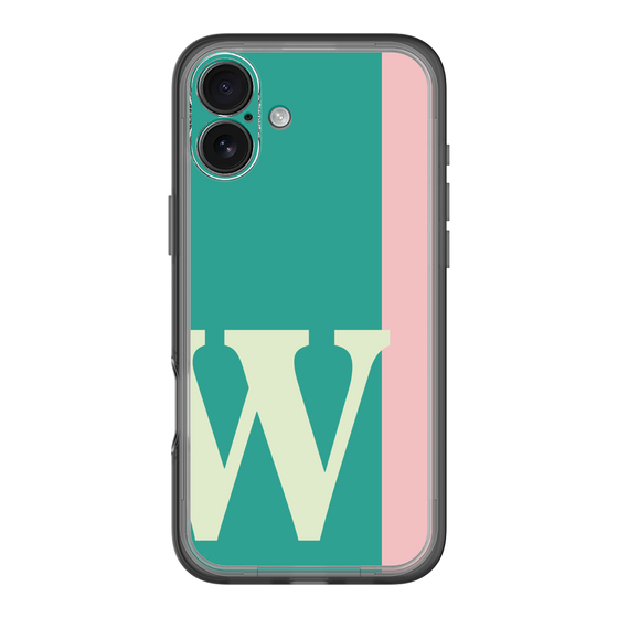 Slim Protection Premium Case［ オリジナル - initial color line - W green ］