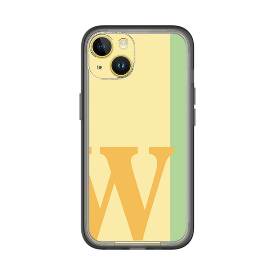Slim Protection Premium Case［ オリジナル - initial color line - W yellow ］