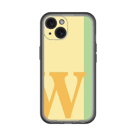 Slim Protection Premium Case［ オリジナル - initial color line - W yellow ］