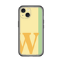 Slim Protection Premium Case［ オリジナル - initial color line - W yellow ］