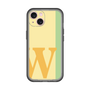 Slim Protection Premium Case［ オリジナル - initial color line - W yellow ］