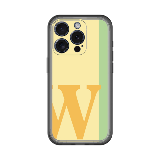 Slim Protection Premium Case［ オリジナル - initial color line - W yellow ］