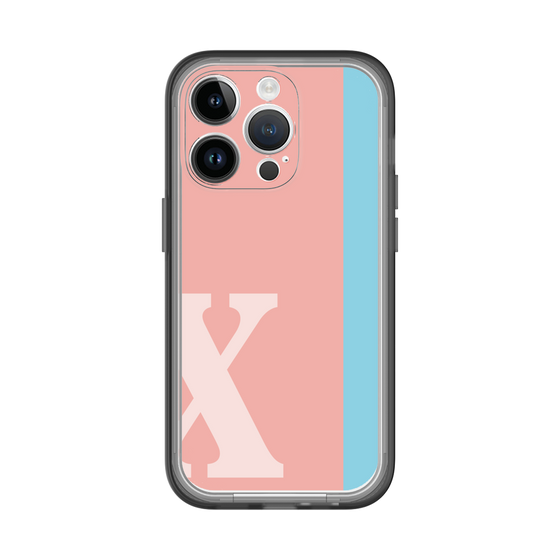 Slim Protection Premium Case［ オリジナル - initial color line - X pink ］