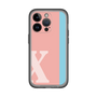 Slim Protection Premium Case［ オリジナル - initial color line - X pink ］