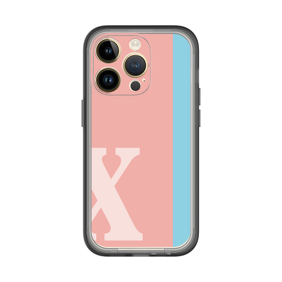 Slim Protection Premium Case［ オリジナル - initial color line - X pink ］