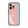 Slim Protection Premium Case［ オリジナル - initial color line - X pink ］