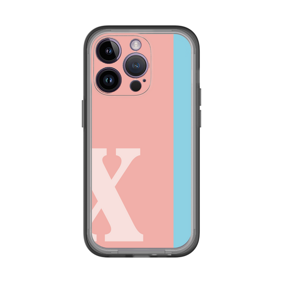 Slim Protection Premium Case［ オリジナル - initial color line - X pink ］