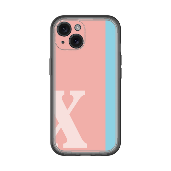 Slim Protection Premium Case［ オリジナル - initial color line - X pink ］