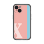 Slim Protection Premium Case［ オリジナル - initial color line - X pink ］