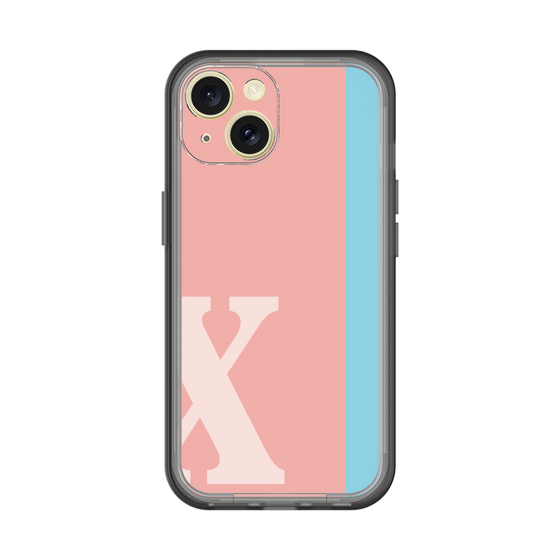 Slim Protection Premium Case［ オリジナル - initial color line - X pink ］