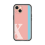 Slim Protection Premium Case［ オリジナル - initial color line - X pink ］