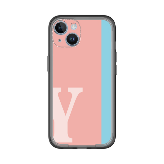 Slim Protection Premium Case［ オリジナル - initial color line - Y pink ］