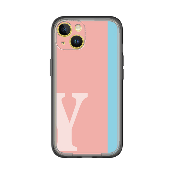 Slim Protection Premium Case［ オリジナル - initial color line - Y pink ］