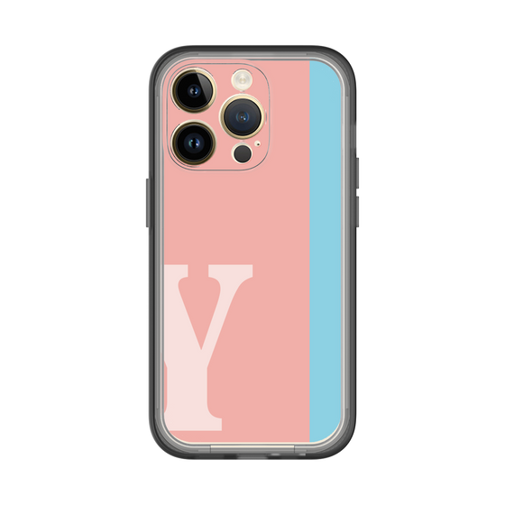 Slim Protection Premium Case［ オリジナル - initial color line - Y pink ］