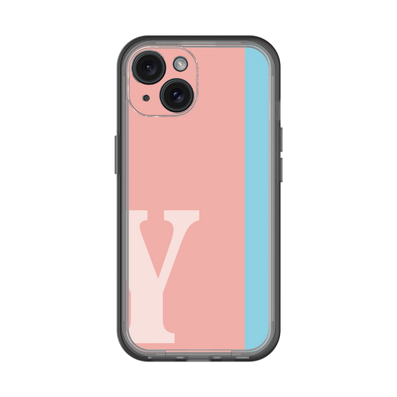 Slim Protection Premium Case［ オリジナル - initial color line - Y pink ］