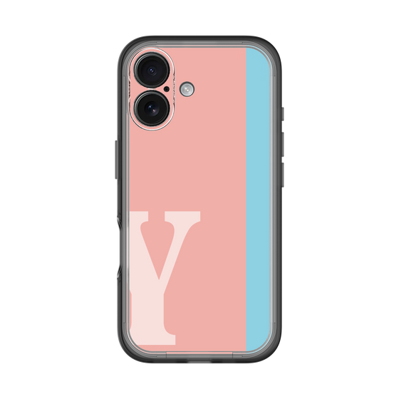Slim Protection Premium Case［ オリジナル - initial color line - Y pink ］