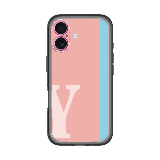 Slim Protection Premium Case［ オリジナル - initial color line - Y pink ］