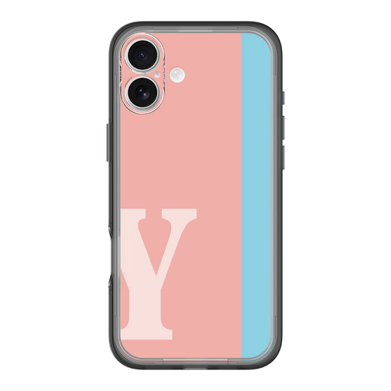 Slim Protection Premium Case［ オリジナル - initial color line - Y pink ］