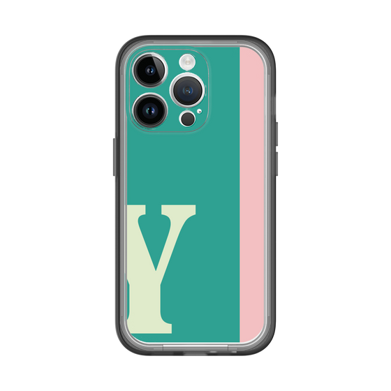 Slim Protection Premium Case［ オリジナル - initial color line - Y green ］