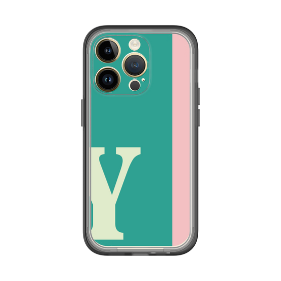 Slim Protection Premium Case［ オリジナル - initial color line - Y green ］