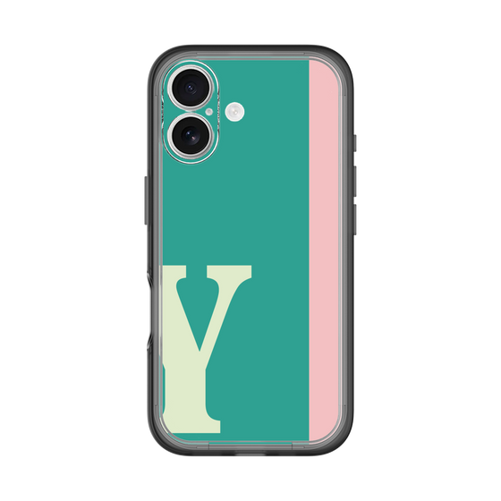 Slim Protection Premium Case［ オリジナル - initial color line - Y green ］