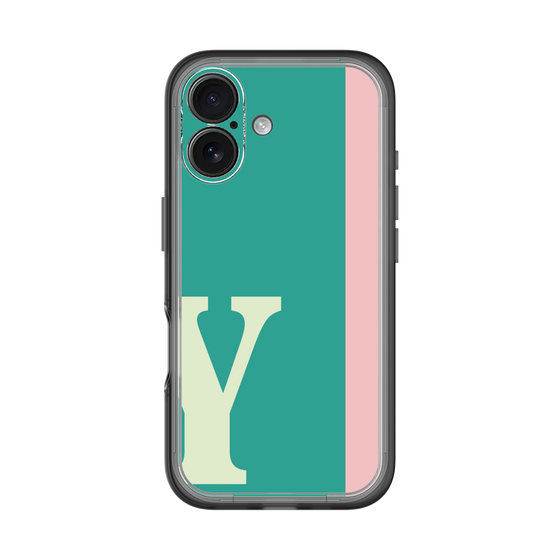 Slim Protection Premium Case［ オリジナル - initial color line - Y green ］