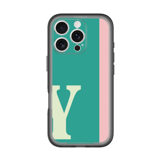 Slim Protection Premium Case［ オリジナル - initial color line - Y green ］