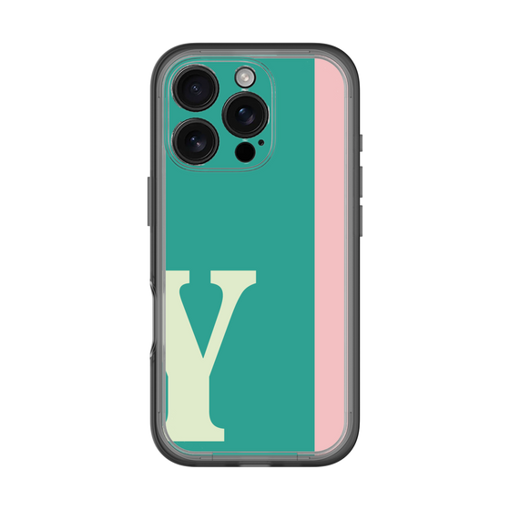 Slim Protection Premium Case［ オリジナル - initial color line - Y green ］