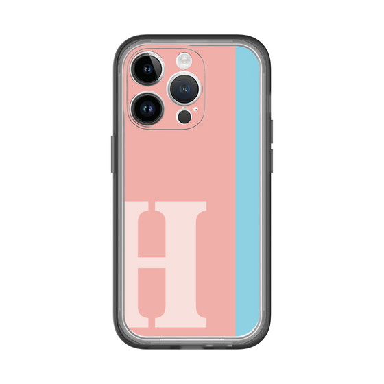 Slim Protection Premium Case［ オリジナル - initial color line - H pink ］