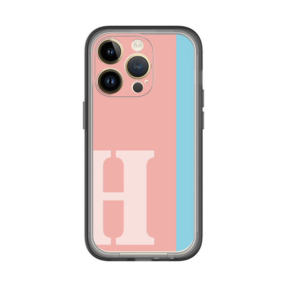 Slim Protection Premium Case［ オリジナル - initial color line - H pink ］