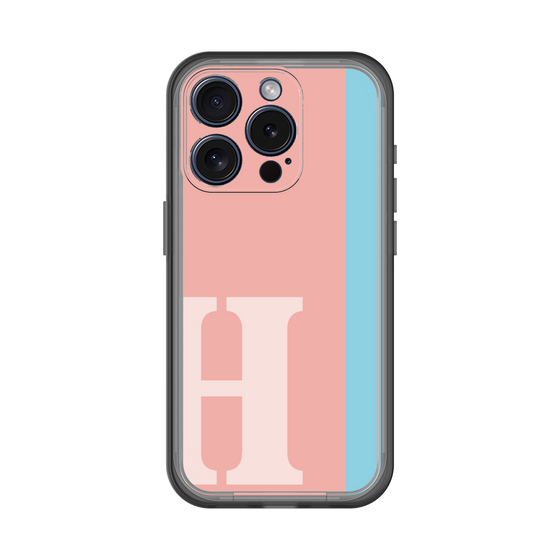 Slim Protection Premium Case［ オリジナル - initial color line - H pink ］