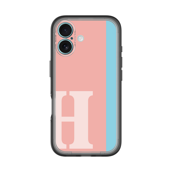Slim Protection Premium Case［ オリジナル - initial color line - H pink ］