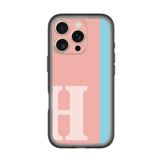 Slim Protection Premium Case［ オリジナル - initial color line - H pink ］